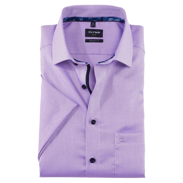 OLYMP Short Sleeve Shirt With Trim