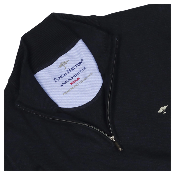 Fynch-Hatton Troyer Superfine 1/4 Zip Knit