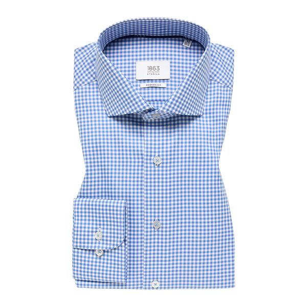 Eterna Long Sleeve Check Shirt