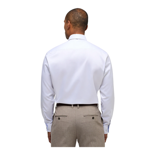 Eterna Plain Shirt With Trim for Men