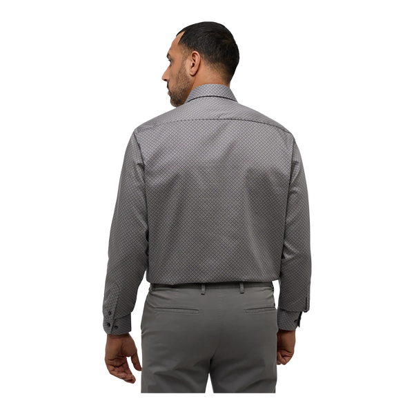 Eterna Diamond Print Long Sleeves Formal Shirt