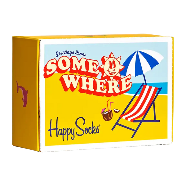 Happy Socks 2-Pack Wish You Were Here Socks Gift Set