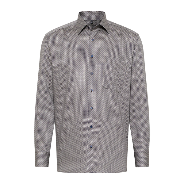 Eterna Diamond Print Long Sleeves Formal Shirt for Men