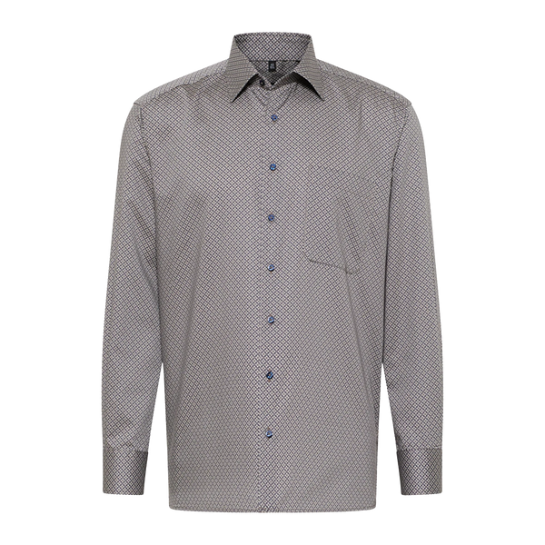 Eterna Diamond Print Long Sleeves Formal Shirt