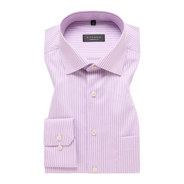 Eterna Stripe Long Sleeve Formal Shirt for Men