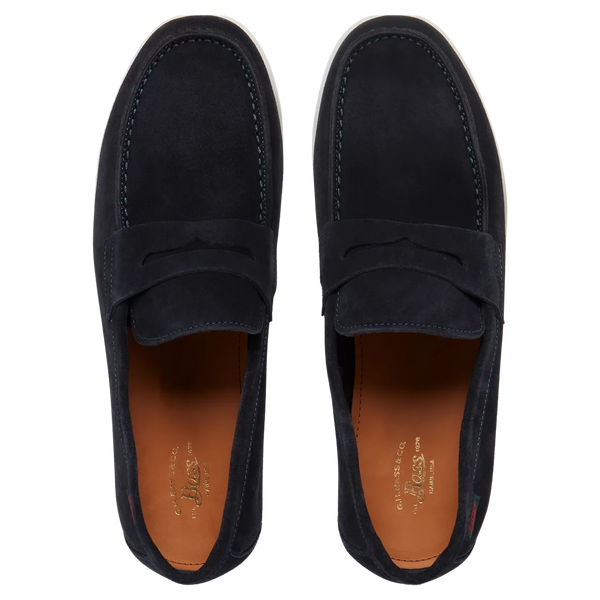 G. H. Bass Newport Suede Penny Loafer Shoes for Men