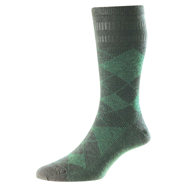 HJ Hall HJ96 Argyle Wool Softop® Socks