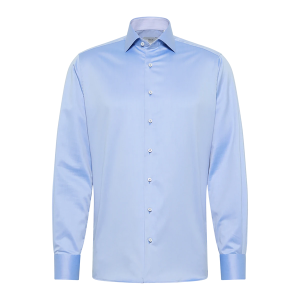 Eterna Plain Shirt With Trim for Men