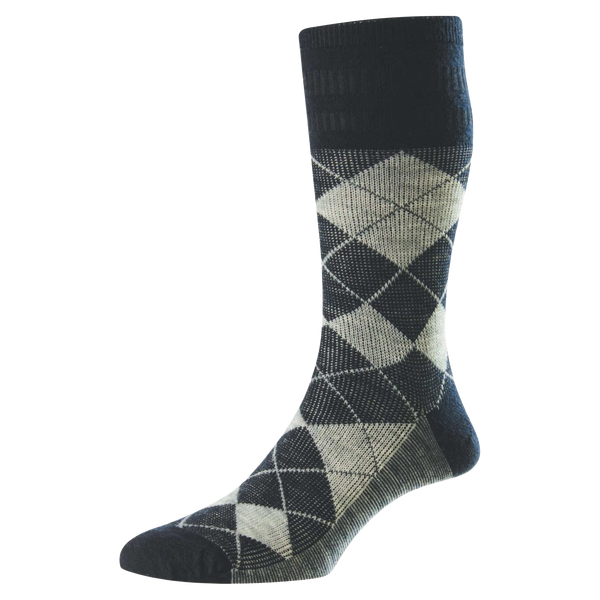HJ Hall HJ96 Argyle Wool Softop® Socks