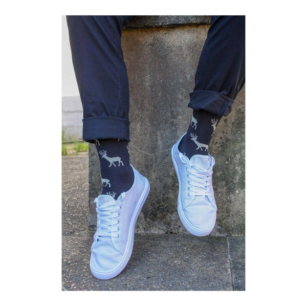 Swole Panda Stag Bamboo Socks for Men