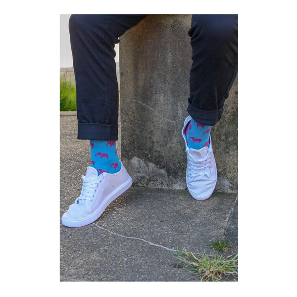 Swole Panda Elephant Bamboo Socks for Men