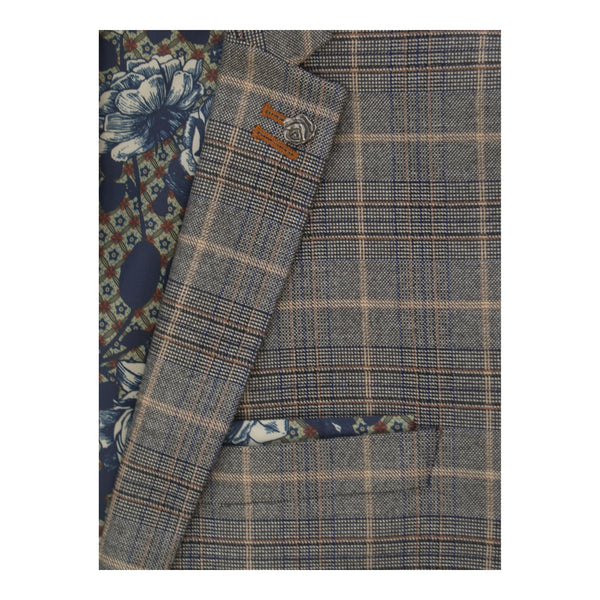 Antique Rogue Overcheck Suit Jacket for Men
