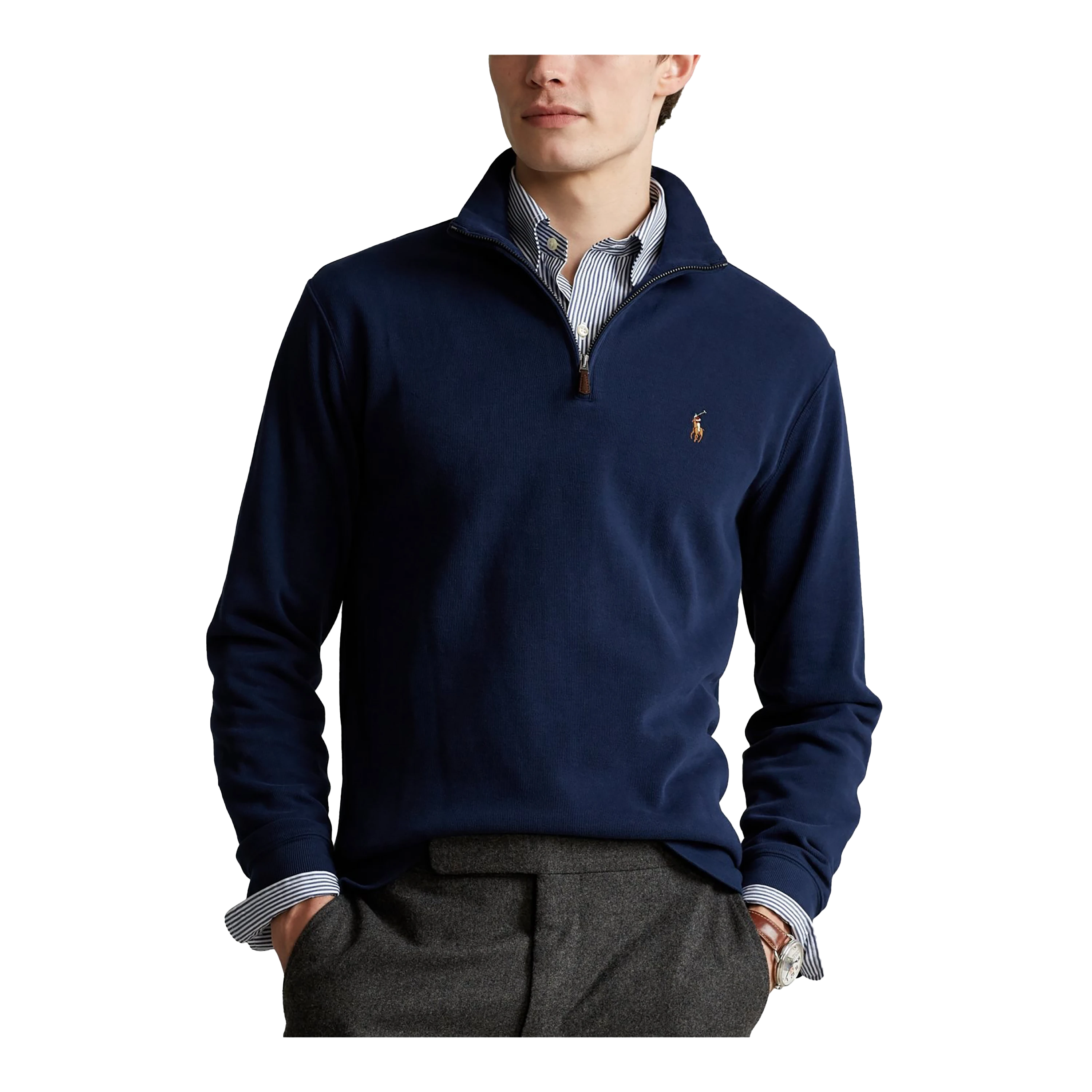 Polo ralph lauren estate rib half zip sales