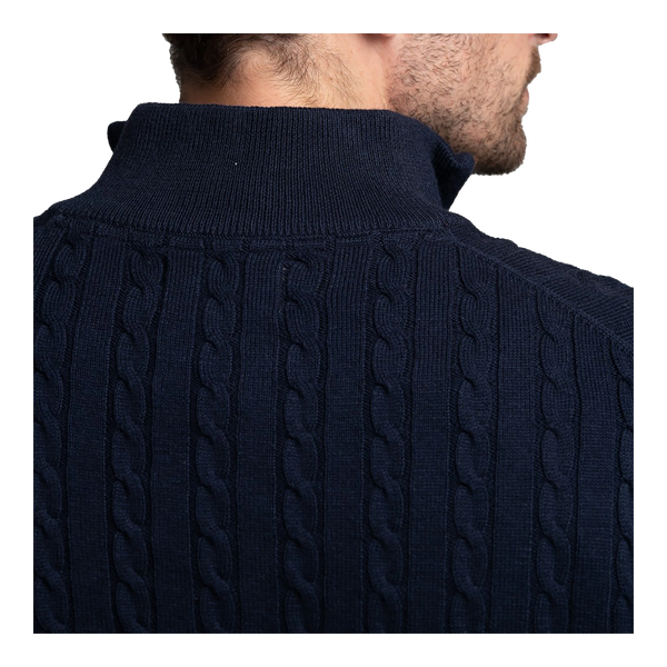 Schoffel Cotton Cashmere Cable 1/4 Zip Jumper