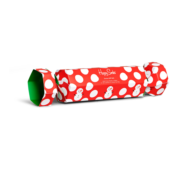 Happy Socks 2 Pack Big Dot Snowman Gift Set