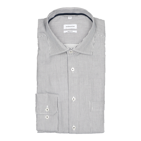 Seidensticker Regular Fit Stripe Shirt With Trim