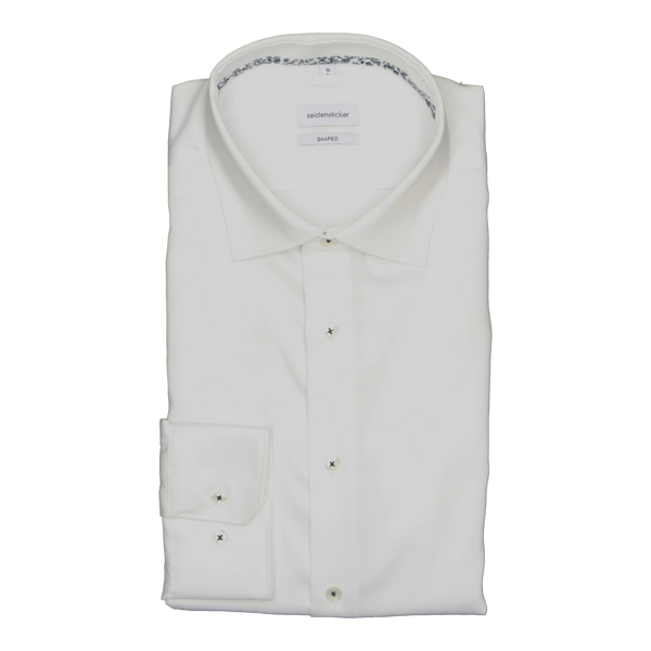 Seidensticker Tailored Fit Twill Shirt with Trim