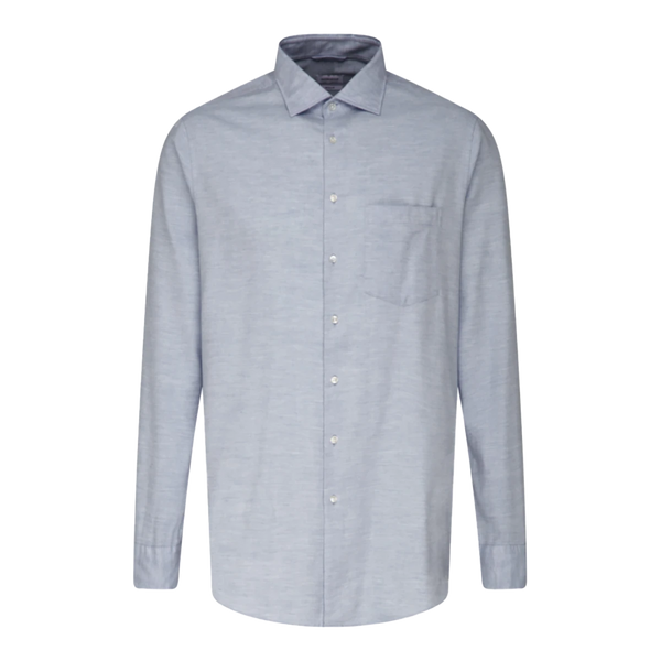Seidensticker Herringbone Fine Flannel Regular Fit Shirt for Men