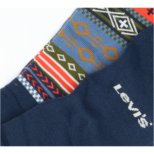 Levi's Reg Cut Fair Isle 2 Pack Socks