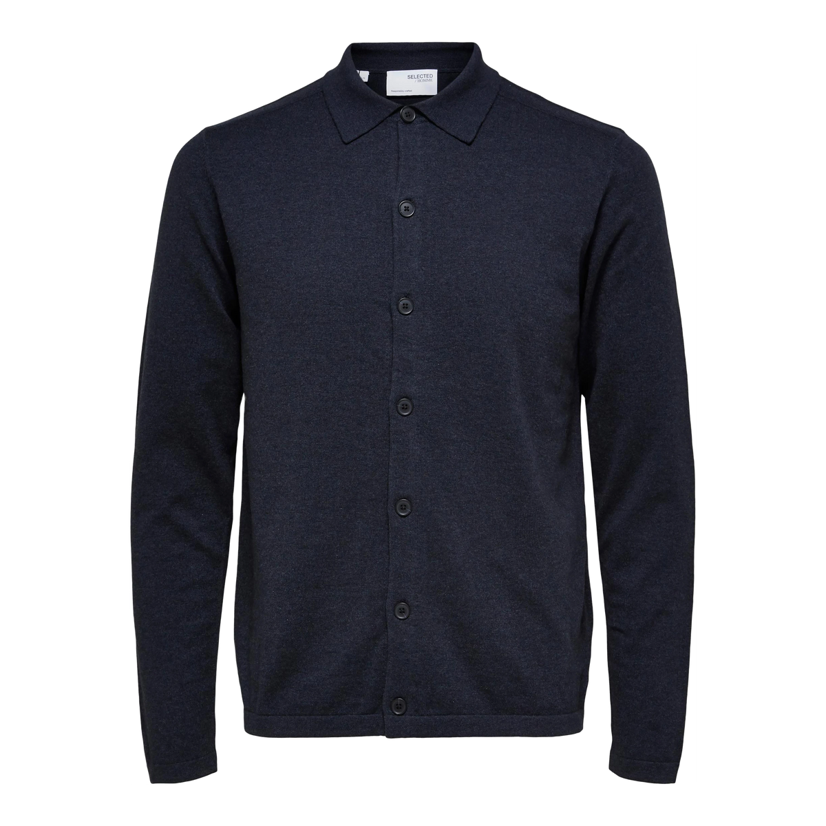 Selected Berg Long Sleeve Knit Polo Cardigan For Men | Coes