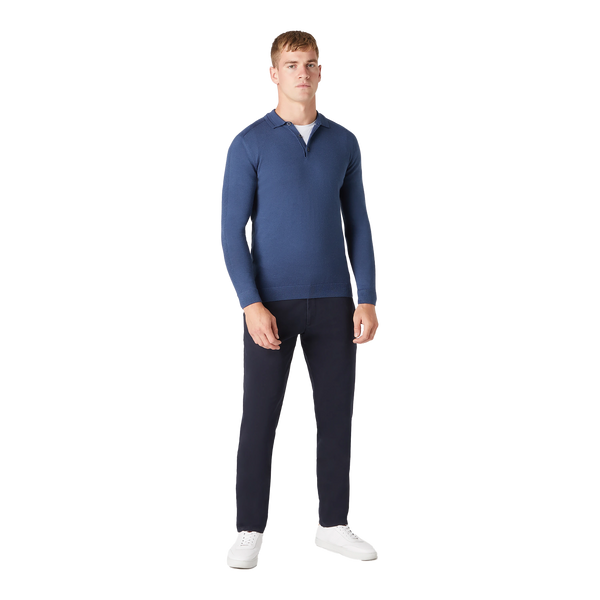 Remus Uomo Long Sleeve  Knitted Polo
