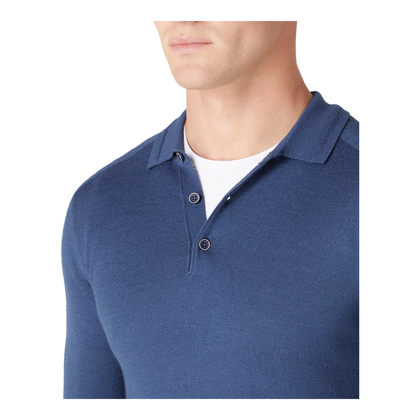 Remus Uomo Long Sleeve  Knitted Polo