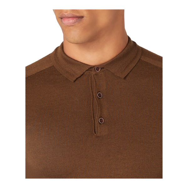 Remus Uomo Long Sleeve  Knitted Polo