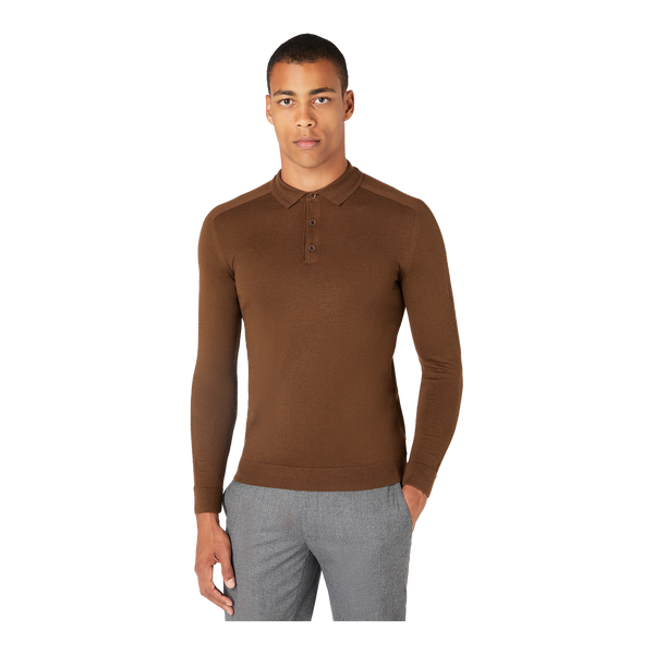 Remus Uomo Long Sleeve  Knitted Polo