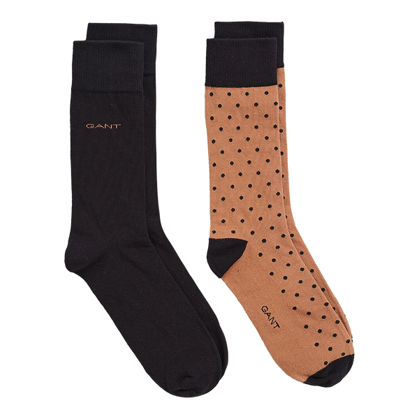 GANT Solid & Dot Socks 2 Pack for Men
