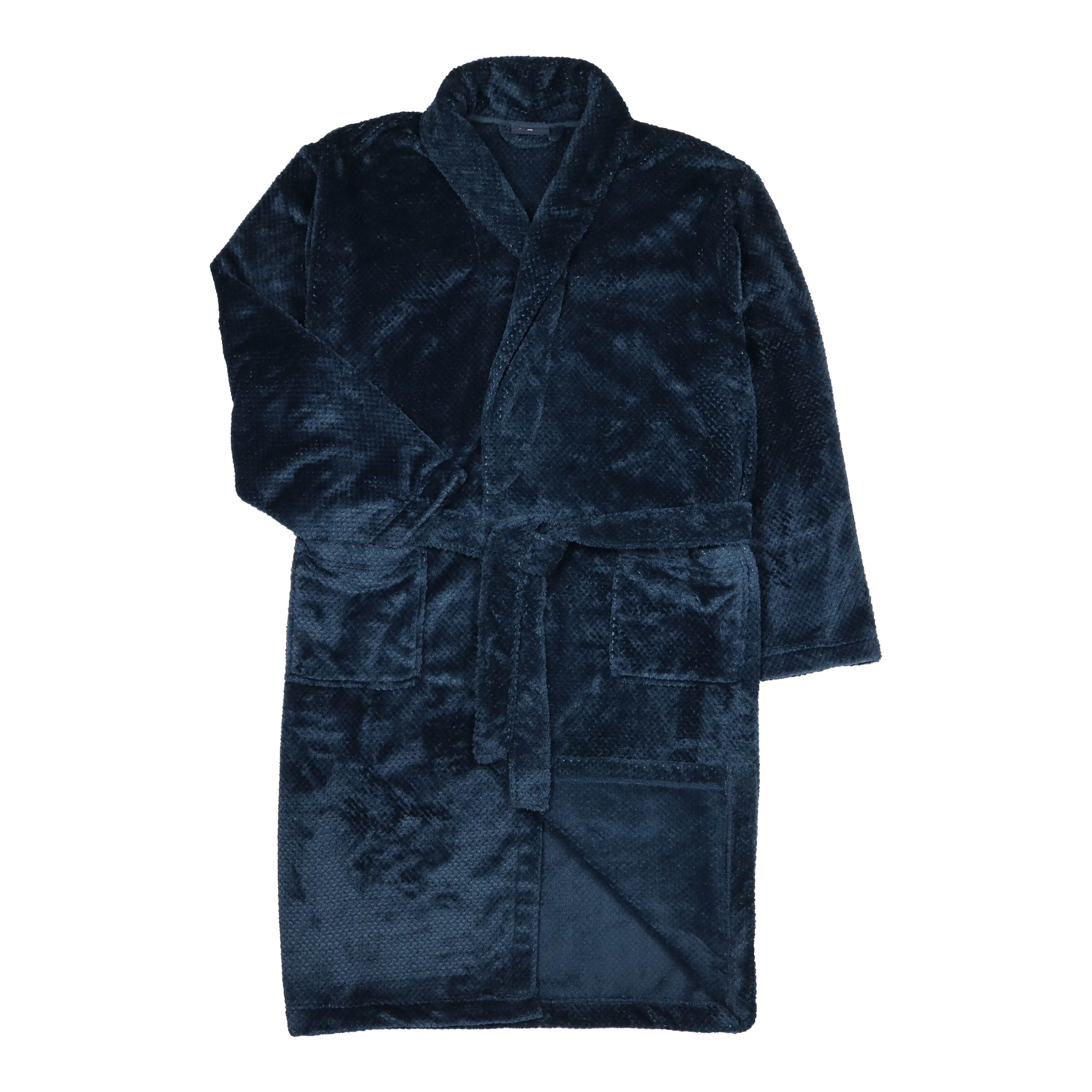 Big Men's Espionage Dressing Gown - PJ093 - Navy | 2XL to 6XL - Fatboys 95