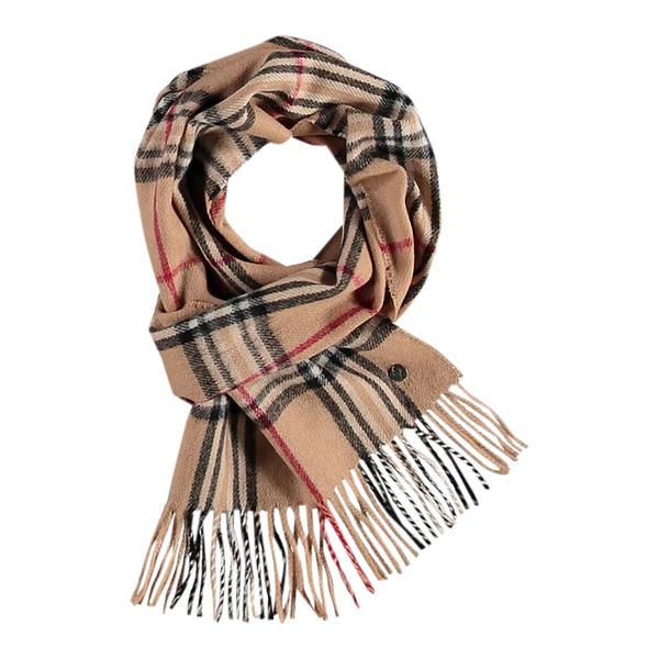 Fraas Plaid Wool/Cashmere Scarf