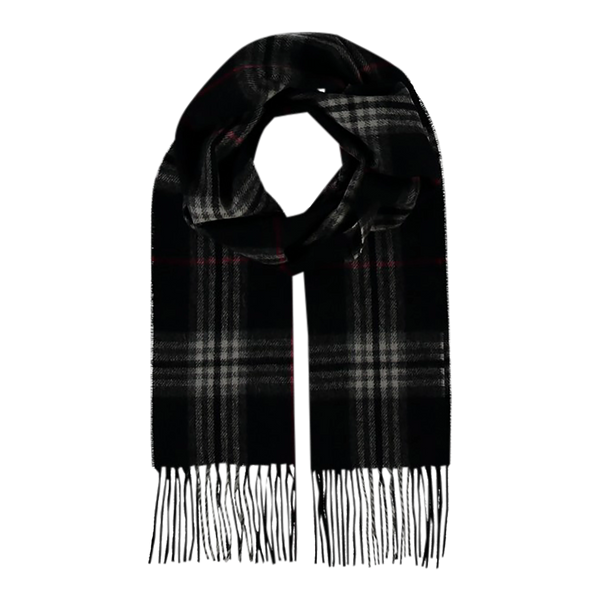 Fraas Plaid Wool/Cashmere Scarf for Men