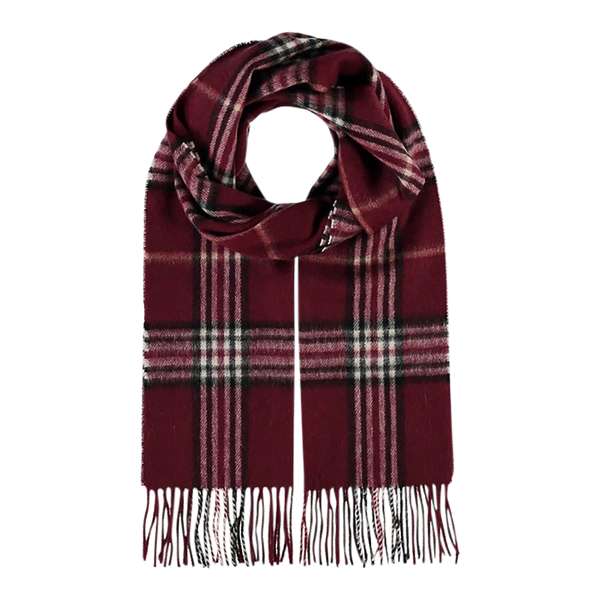 Fraas Plaid Wool/Cashmere Scarf for Men