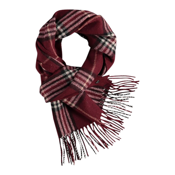 Fraas Plaid Wool/Cashmere Scarf
