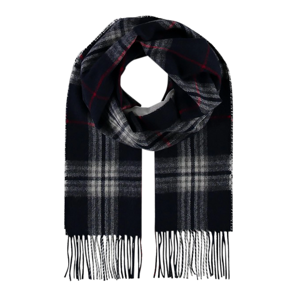 Fraas Plaid Wool/Cashmere Scarf for Men