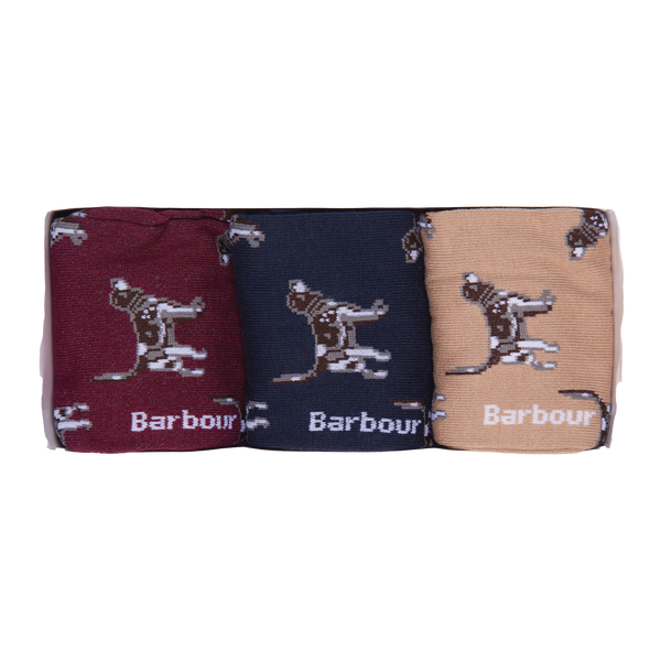 Barbour Pointer Dog Socks Gift Box for Men