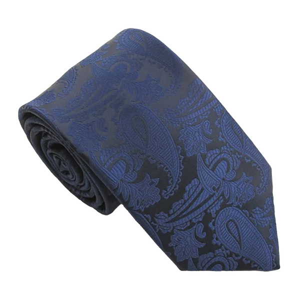 Van Buck Paisley Tie by Van Buck for Men in Navy