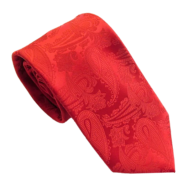 Van Buck Paisley Tie by Van Buck in Red