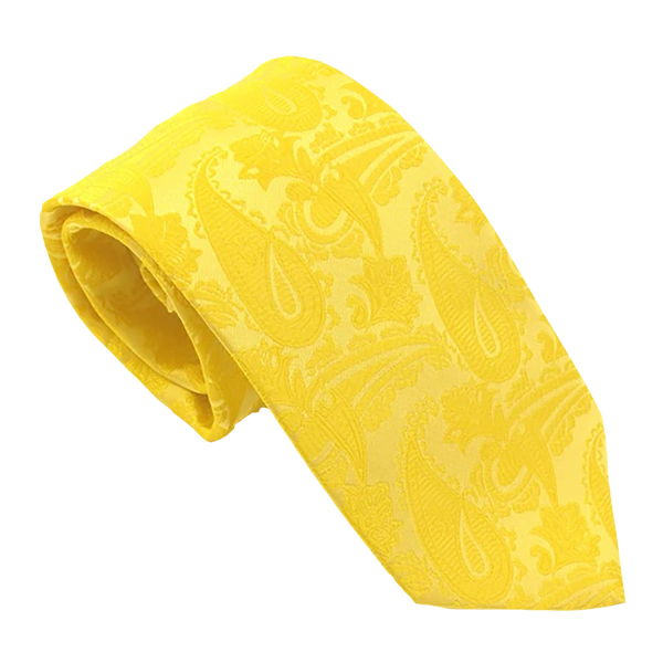 Van Buck Paisley Tie by Van Buck for Men in Yellow
