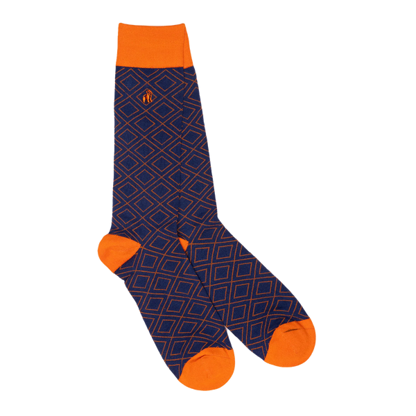 Swole Panda Diamond Bamboo Socks for Men