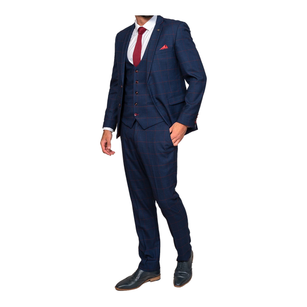Marc Darcy Edinson Check Suit Jacket for Men