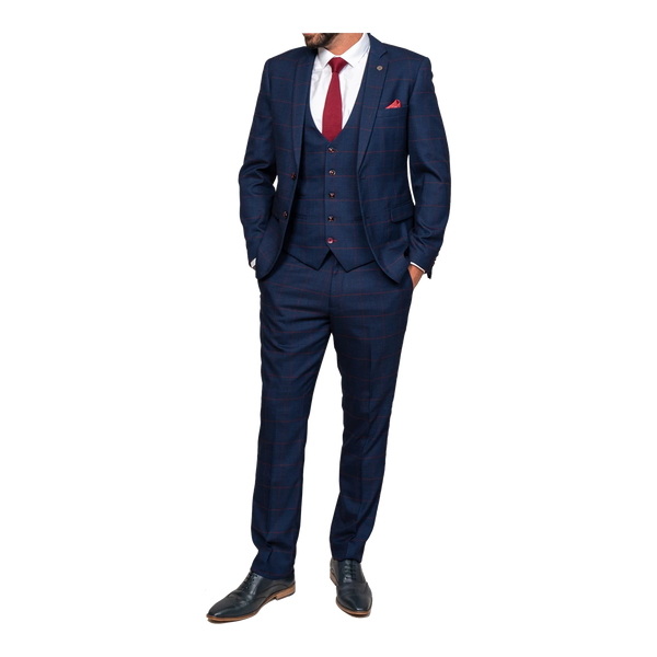 Marc Darcy Edinson Check Suit Jacket for Men
