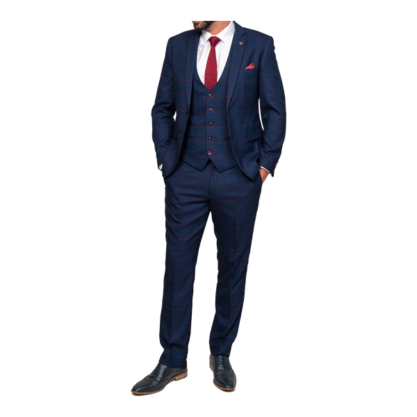 Marc Darcy Edinson Check Suit Jacket