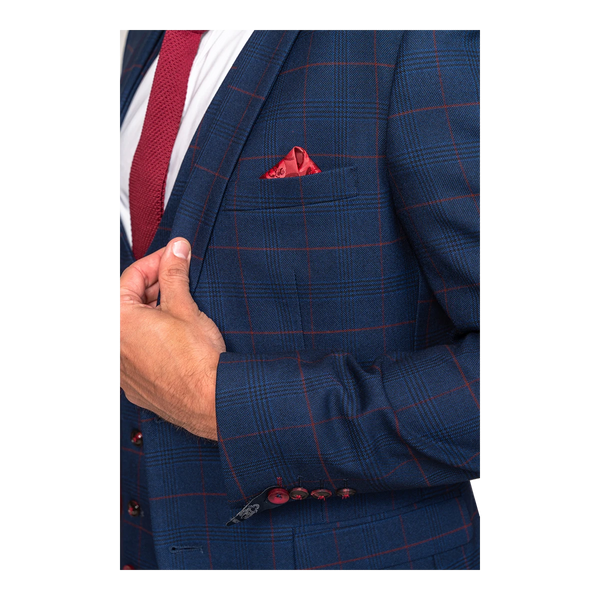 Marc Darcy Edinson Check Suit Jacket