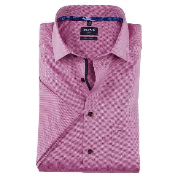 OLYMP Short Sleeve Shirt With Trim