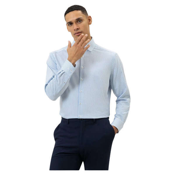 OLYMP Four Way Stretch Long Sleeve Shirt for Men
