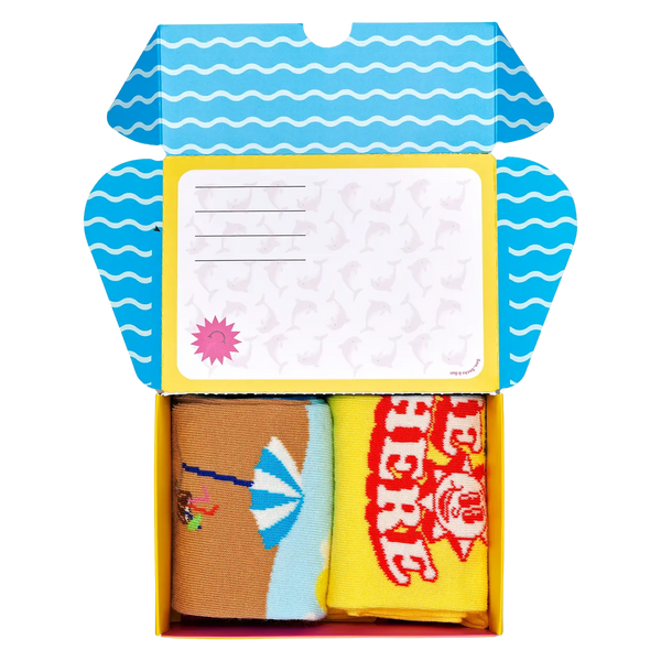 Happy Socks 2-Pack Wish You Were Here Socks Gift Set