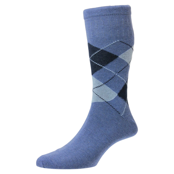 HJ Hall HJ89 Argyle Cotton Softop Socks for Men