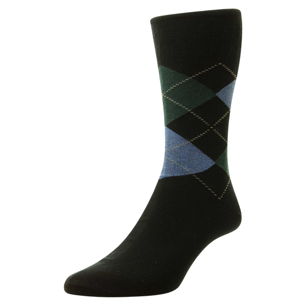 HJ Hall HJ89 Argyle Cotton Softop Socks for Men