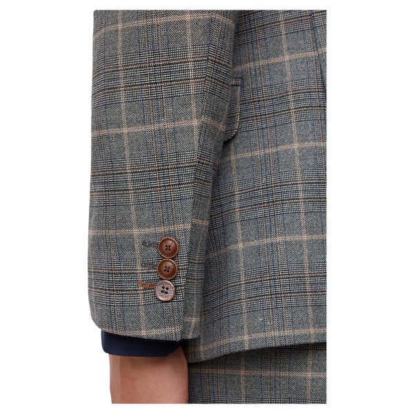 Antique Rogue Overcheck Suit Jacket for Men
